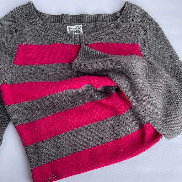 Converse One Star Striped Sweater Size S - Picture 6 of 8